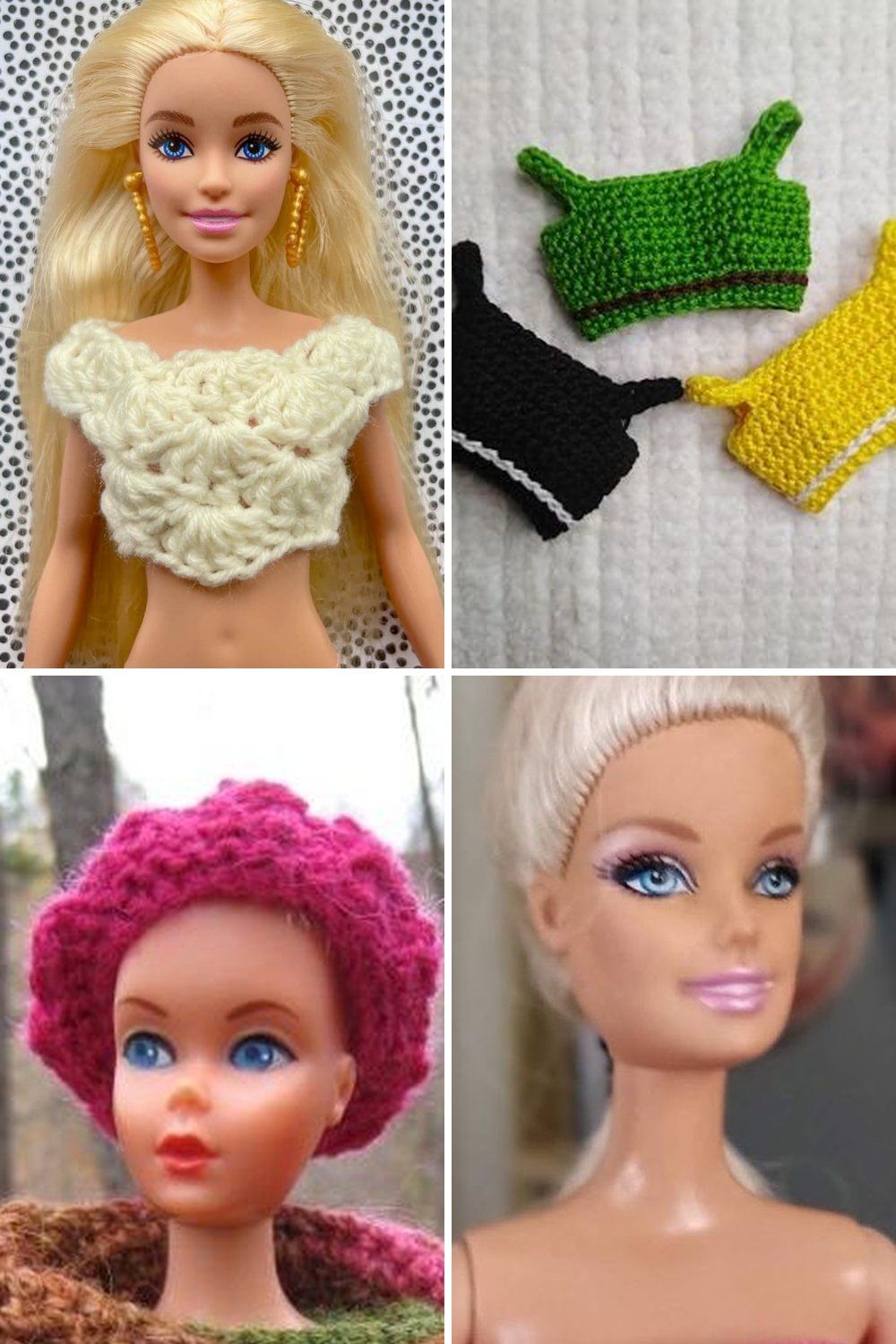 11 Crochet Fashion Doll Clothes Free Patterns