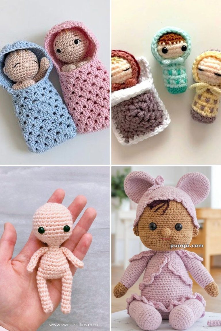 How to Crochet a Doll Face: Eyes, Cheeks and Smiles