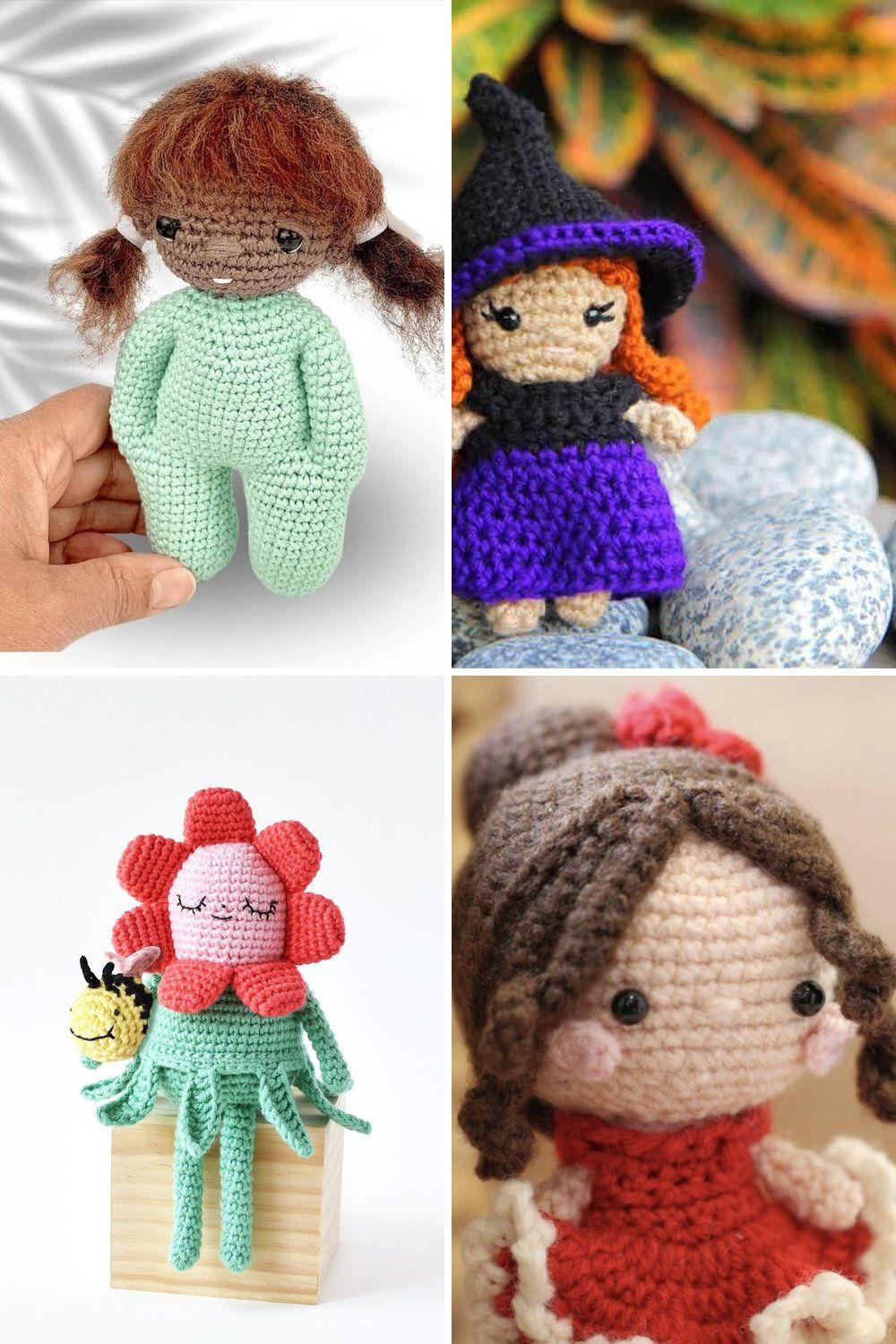 10 Mini Crochet Doll Free Patterns