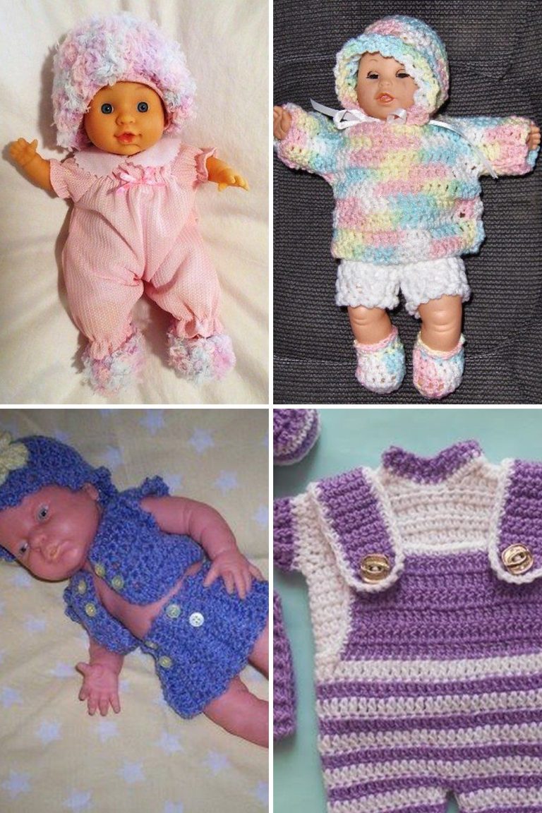 11 Crochet Baby Doll Clothes Free Patterns