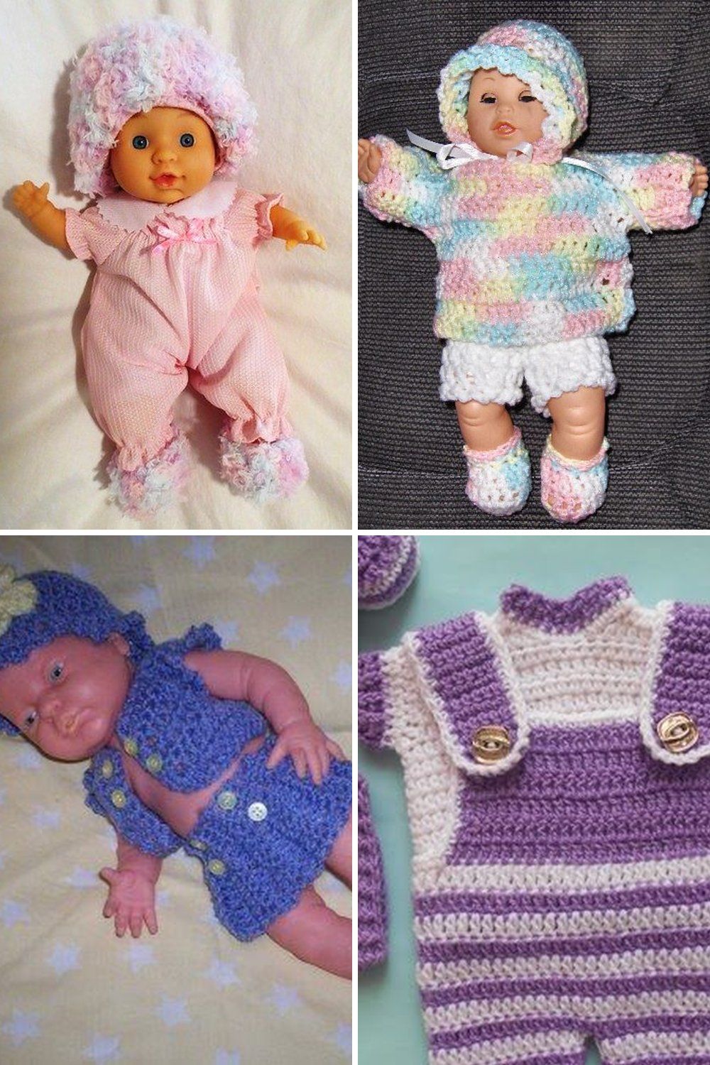 11 Crochet Baby Doll Clothes Free Patterns