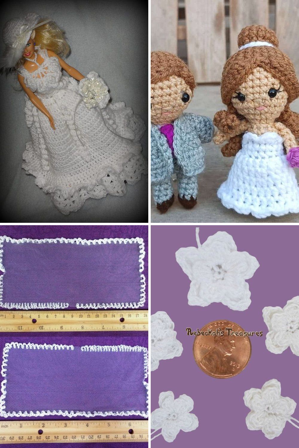 8 Crochet Doll Wedding Dress Free Patterns
