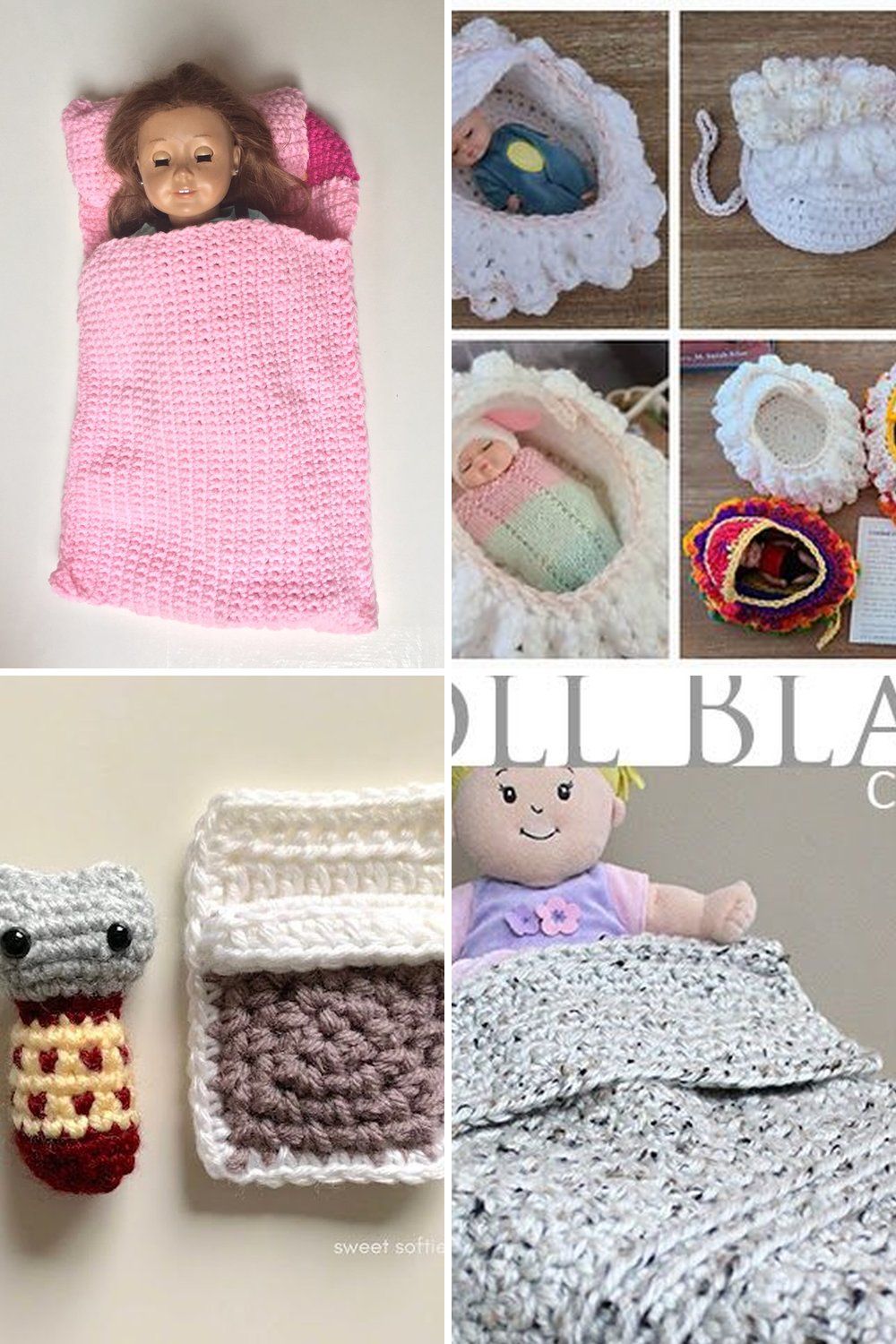 10 Crochet Doll Bed and Blanket Free Patterns