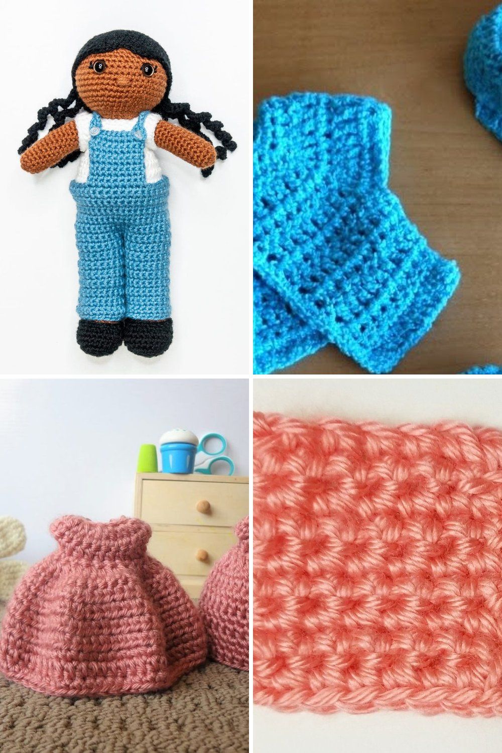 11 Clothes for Crochet Dolls Free Patterns
