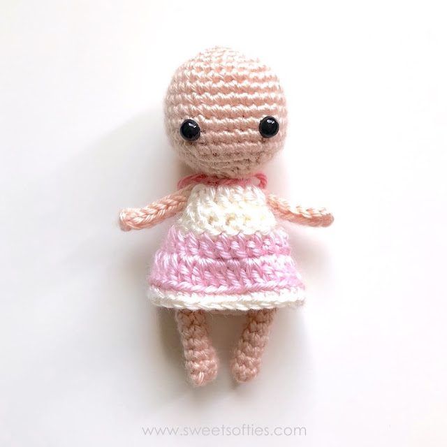 Basic Dress for Baby Bean free crochet pattern by Sweet Softies