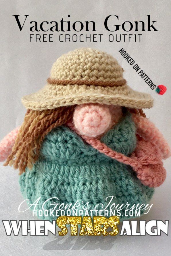 Vacation Gonk Outfit free crochet pattern by Hooked On Patterns (Ling Ryan)