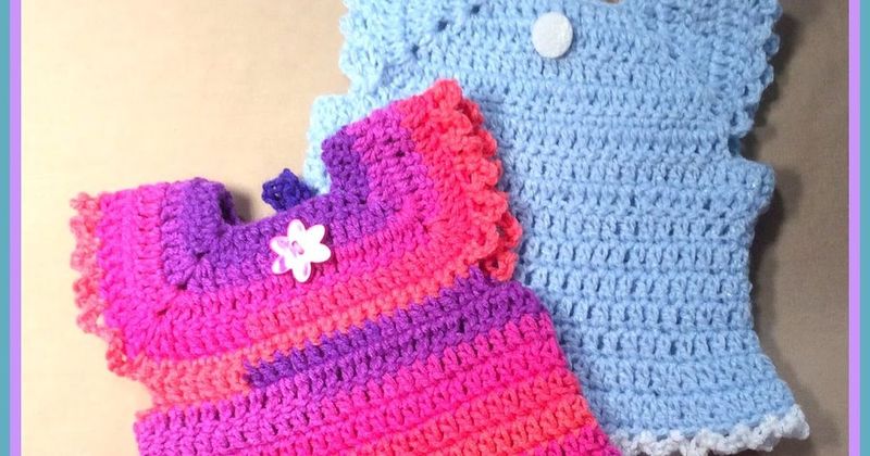 Simple Doll Dress free crochet pattern by Sara Sach
