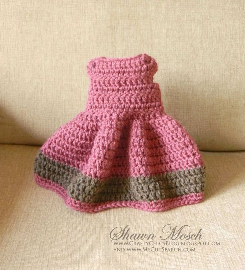 Crocheted Doll Dress free crochet pattern by Shawn Mosch