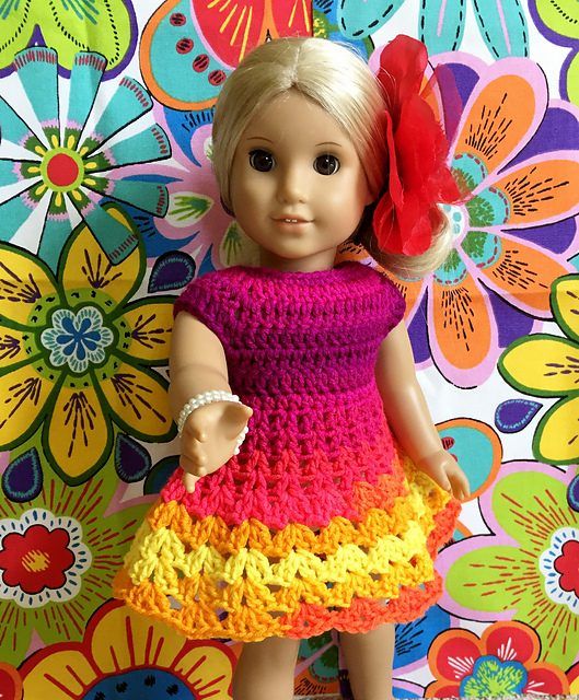 Little Flamenco Dress free crochet pattern by Patricia Klonoski