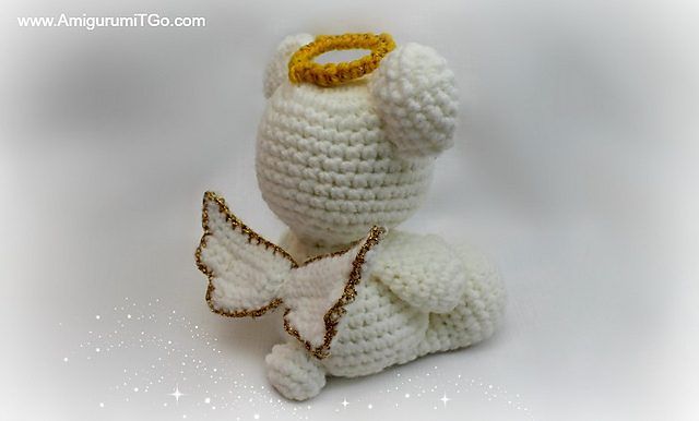 Angel Wings and Halo for Any Doll free crochet pattern by Sharon Ojala