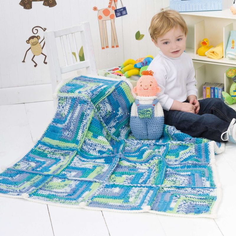 Baby Doll Toy and Blanket free crochet pattern by Red Heart