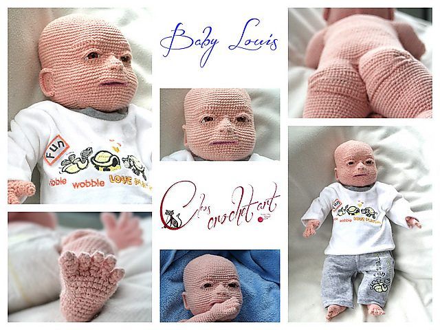 Baby Louis free crochet pattern by Cleoschrochetart