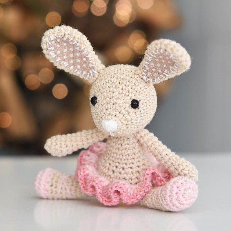 Amigurumi Ballerina Bunny free crochet pattern by Mari-Liis Lille