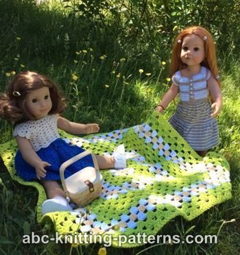 Doll Summer Meadow Afghan free crochet pattern by Elaine Phillips