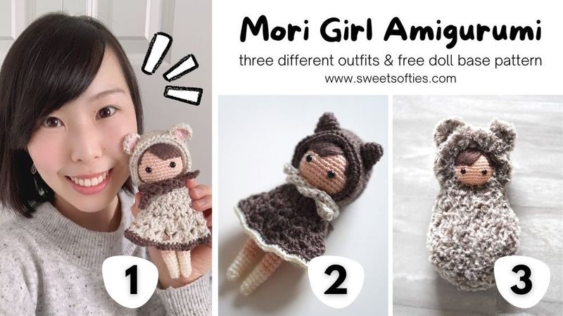 Mori Girl Doll Body Base free crochet pattern by Jade