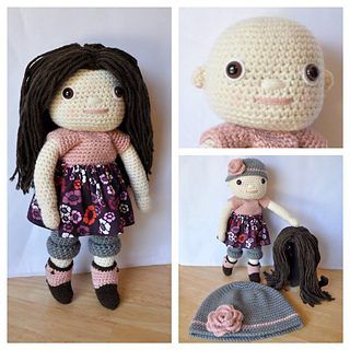 Feel Better Friends Doll with Wig free crochet pattern by Shanon Fouquet