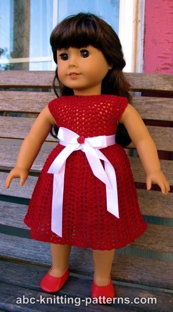 Christmas Dress with Tulle Underskirt free crochet pattern by ABC Knitting Patterns