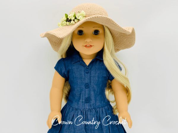 Floppy Sun Hat free crochet pattern by Crown Country Crochet