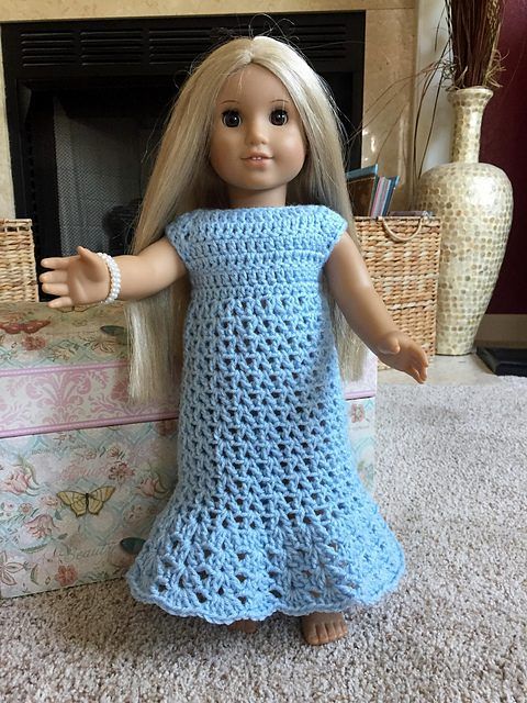 Little Bluebell Nightgown free crochet pattern by Patricia Klonoski