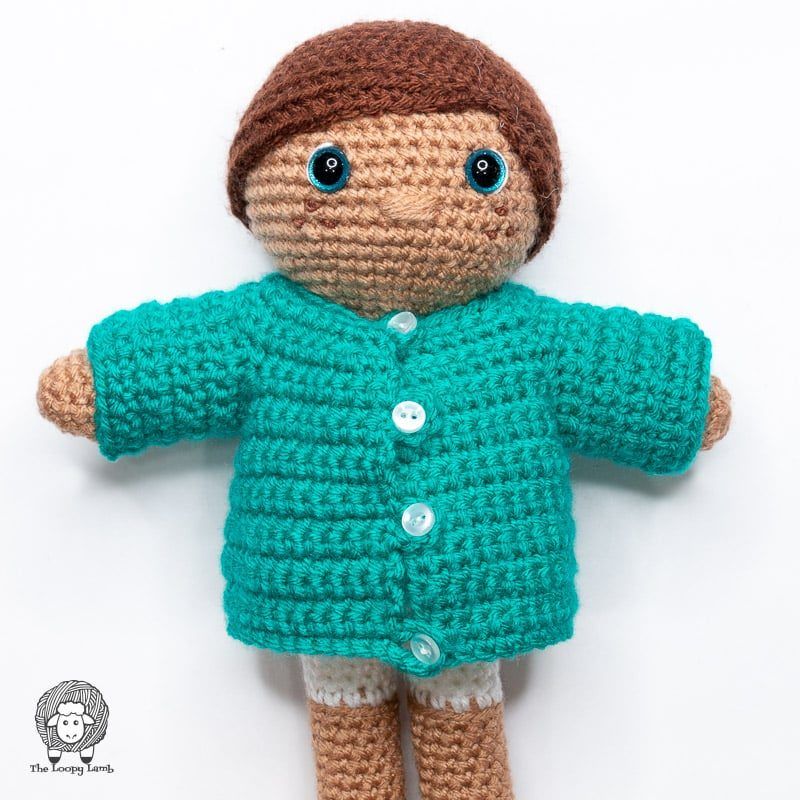 Doll Jacket free crochet pattern by Ashley Parker