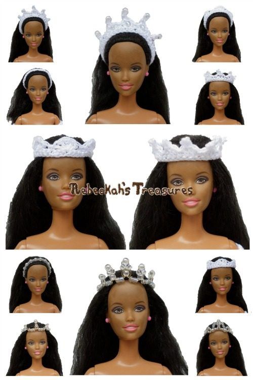 Fashion Doll Wedding Headpieces free crochet pattern by Rebeckah's Treasures