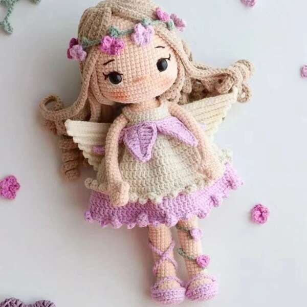 Little Fairy Doll by Eryhana free crochet pattern by Eryhana Crochet Family