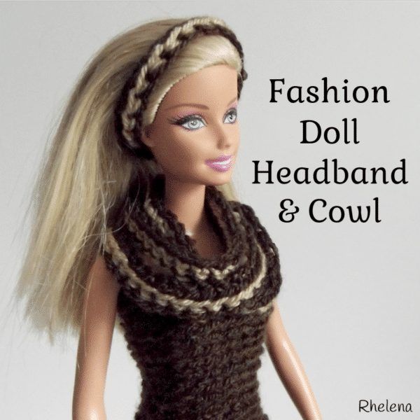 Striped Headband and Cowl free crochet pattern by Rhelena