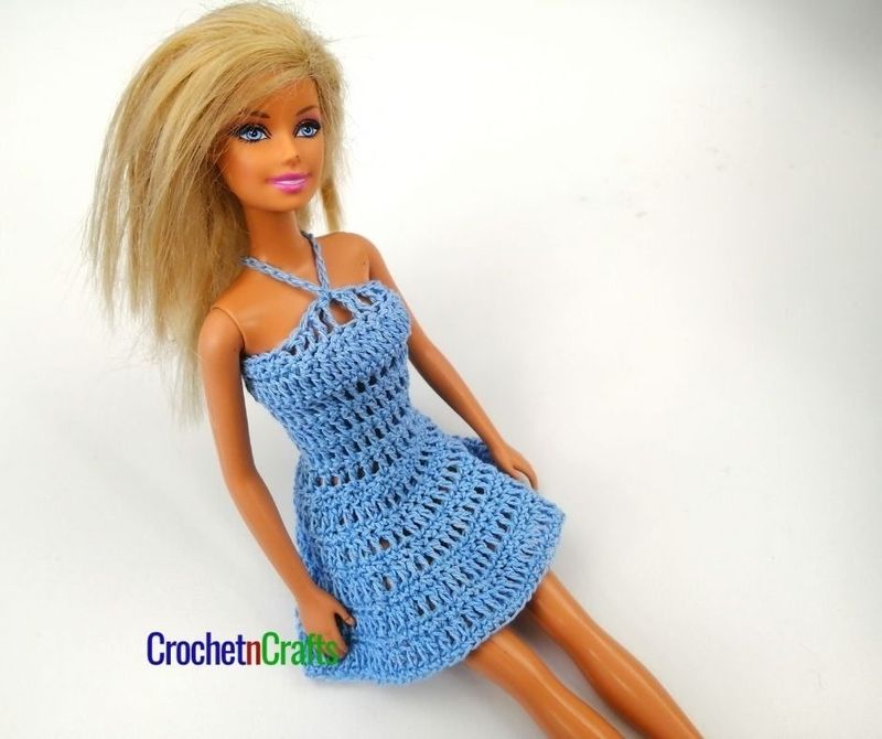 Mini or Long Dress free crochet pattern by Rhelena