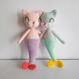 Mermaid Cat Doll free crochet pattern by June Lee Hooker