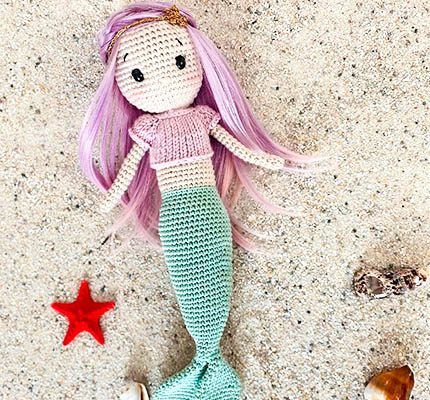 Scampi the Mermaid free crochet pattern by n_iniko (shared on Lovelycraft)