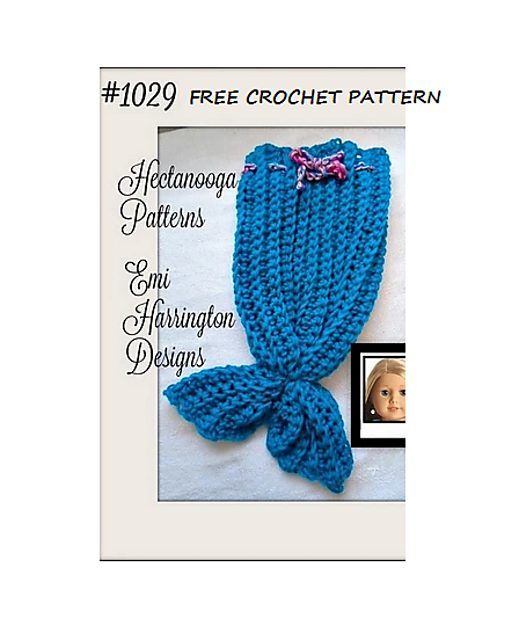 18-Inch Doll Mermaid Tail free crochet pattern by Emi Harrington