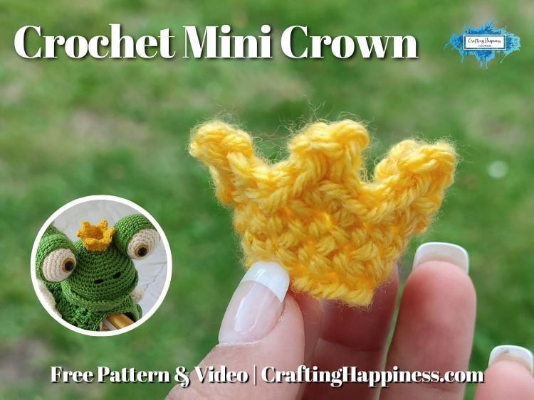 Crochet Mini Crown by Crafting Happiness free crochet pattern by Ariana Wimsett