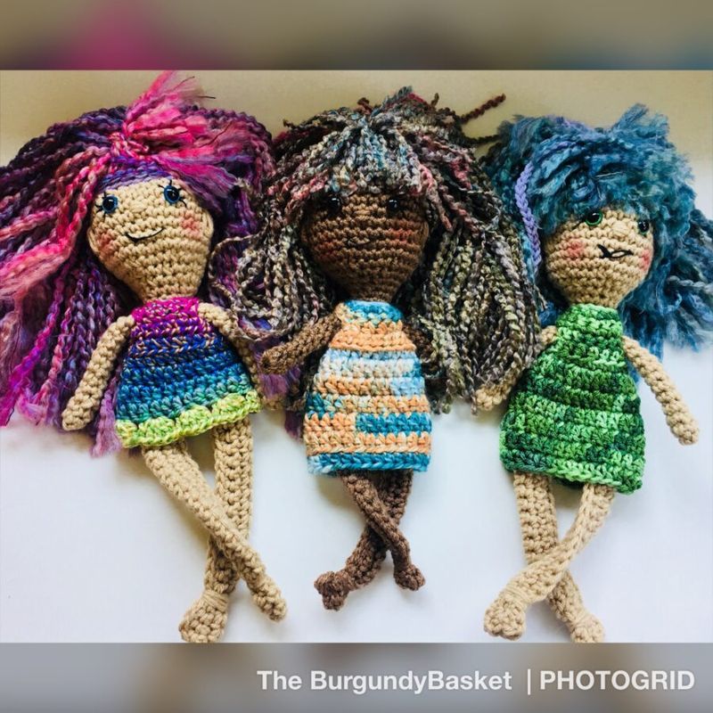 Maggie Raggie and Her Friends free crochet pattern by Kristi Bergin-Smith