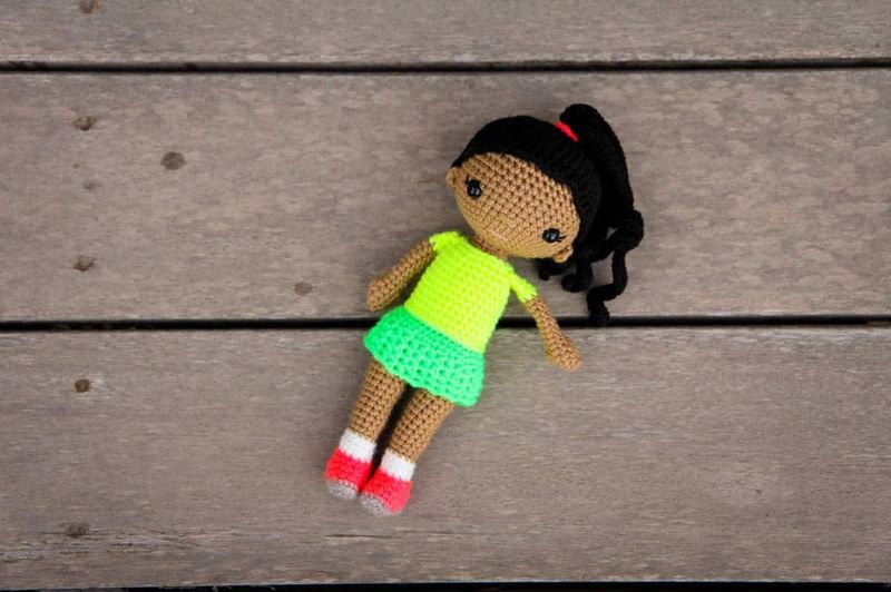 Zoya Crochet Doll with a Skirt free crochet pattern by Shama