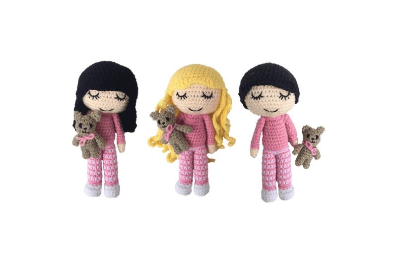 Bedtime Dolls free crochet pattern by Heather